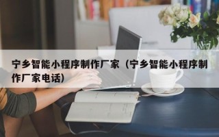 迁西宁乡智能小程序制作厂家（宁乡智能小程序制作厂家电话）